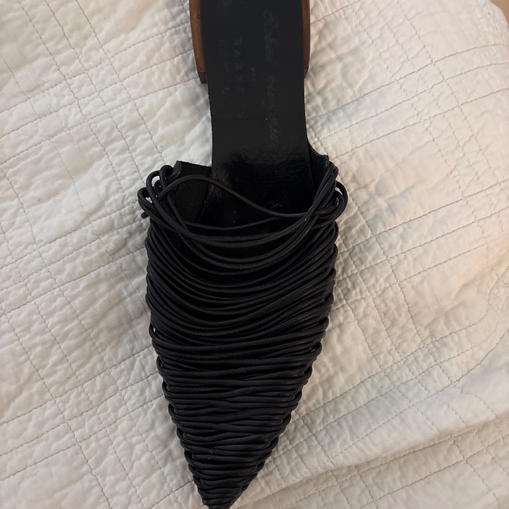 Rare vintage new robert Clergerie black mule sandals - Picture 2 of 8